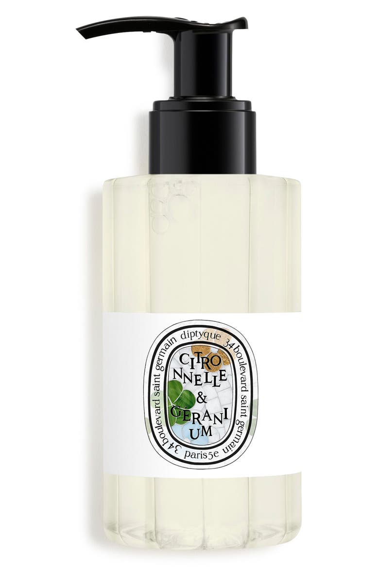 Lemongrass & Geranium Perfumed Cleansing Body Gel, Main, color, NO COLOR