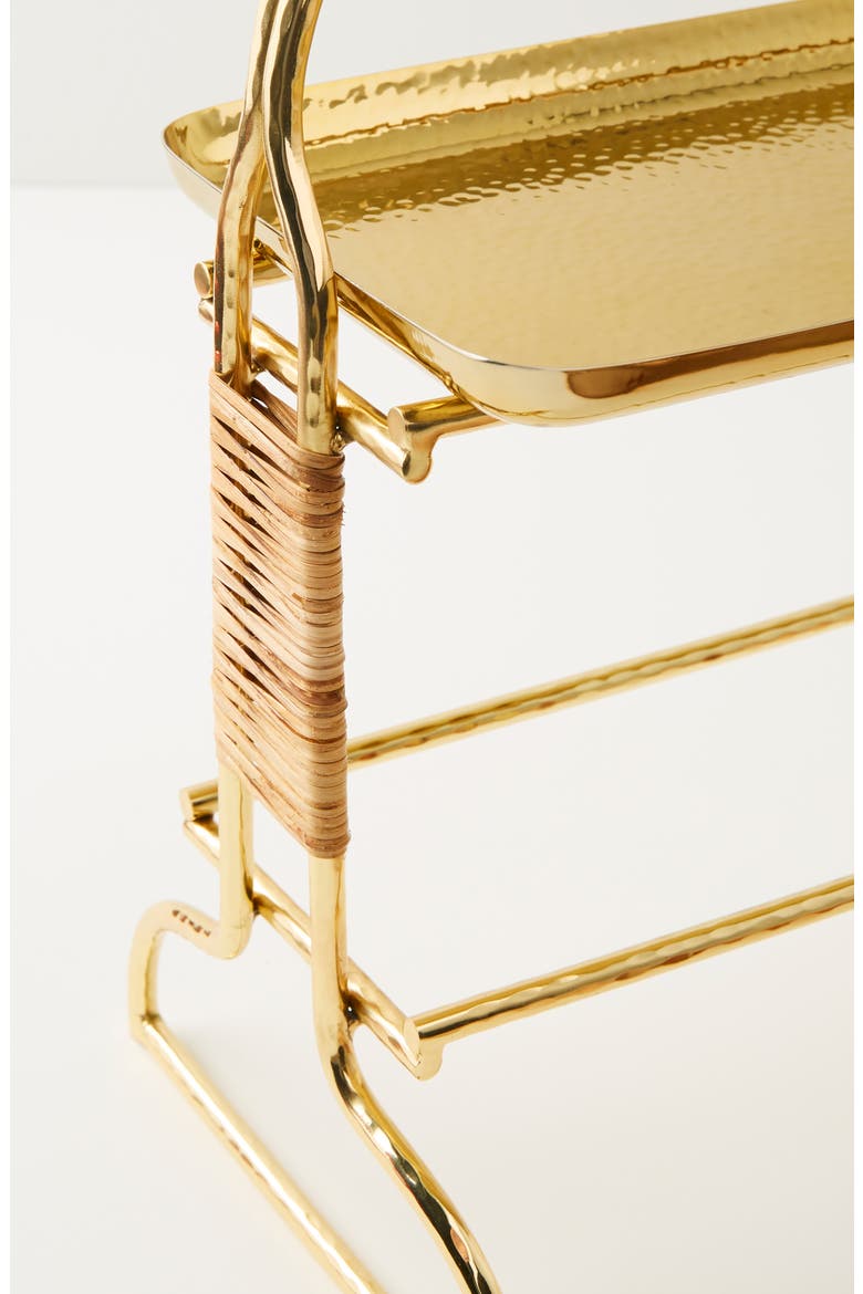 Anthropologie Affara Tiered Serving Stand, Alternate, color, GOLD