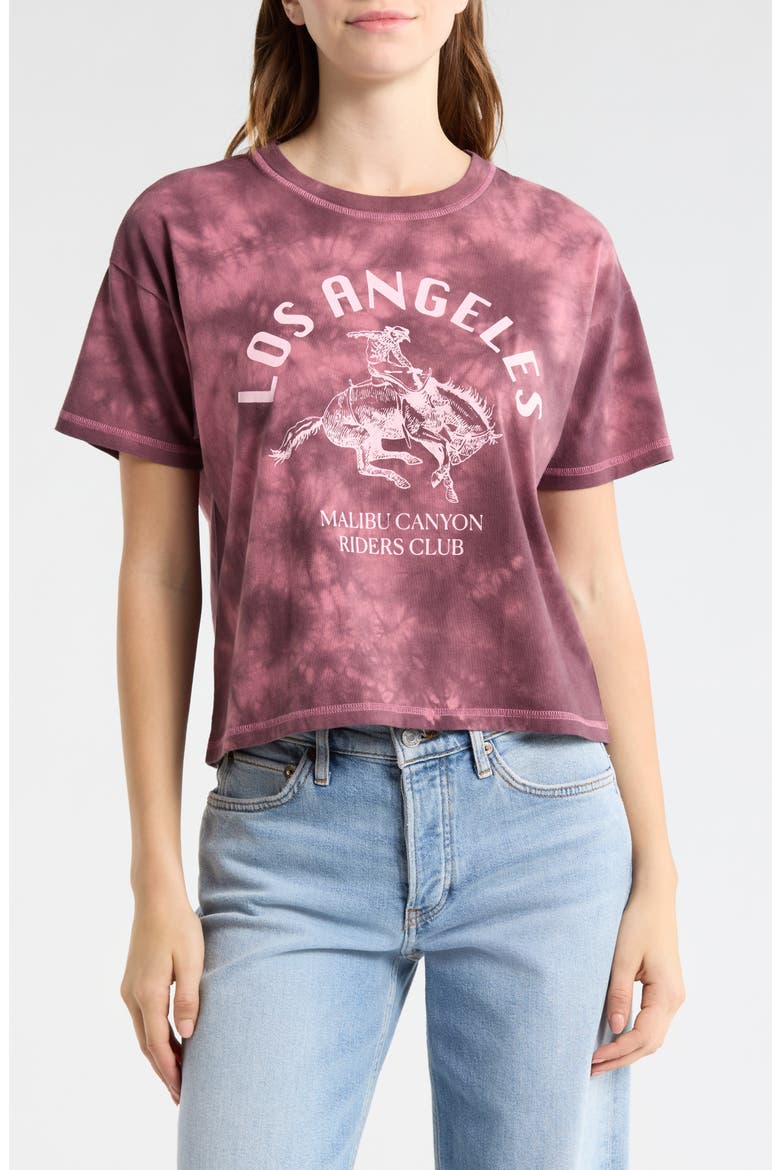 Malibu Riders Club Graphic T-Shirt, Main, color, MAROON
