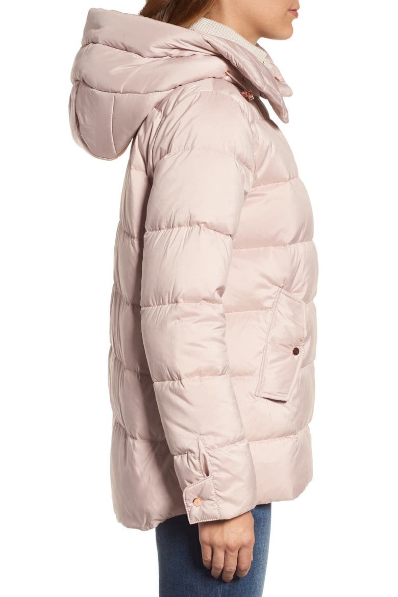 Hooded Puffer Jacket, Alternate, color, PETAL PINK