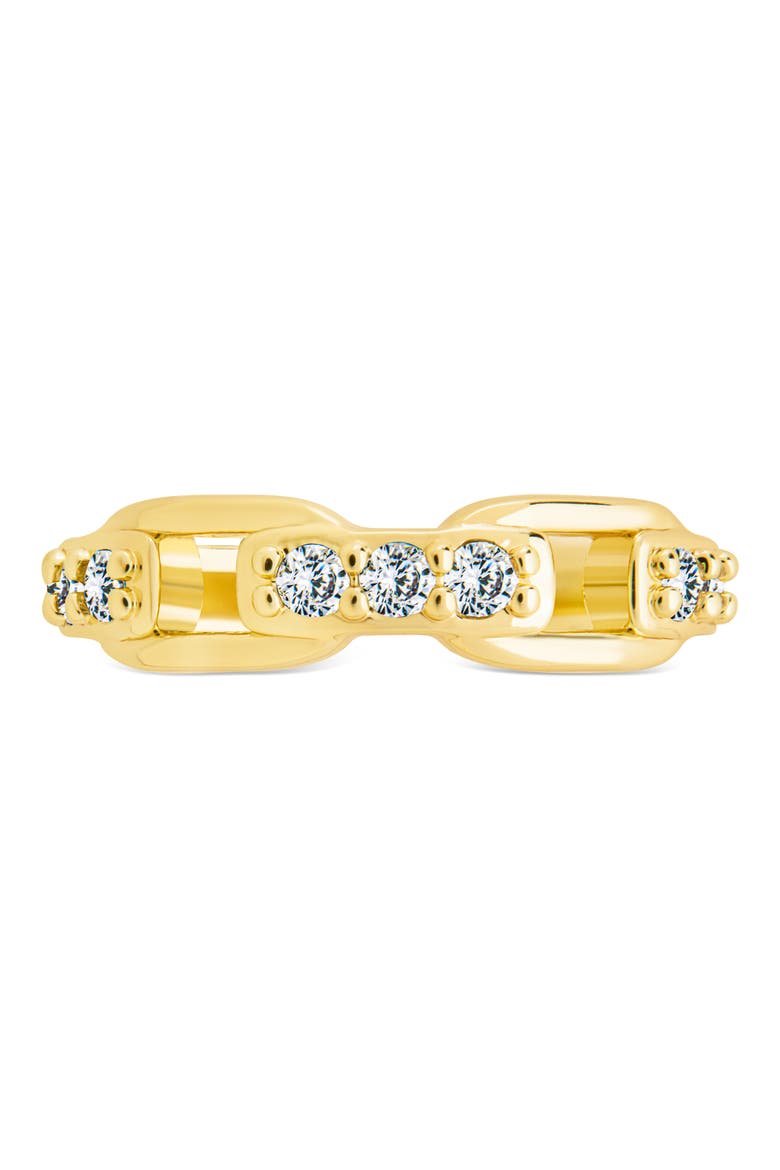Letty Cubic Zirconia Buckle Ring, Alternate, color, GOLD