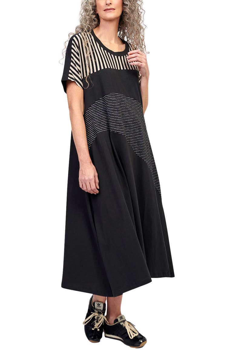 Alembika Jersey patchwork maxi dress, Alternate, color, 