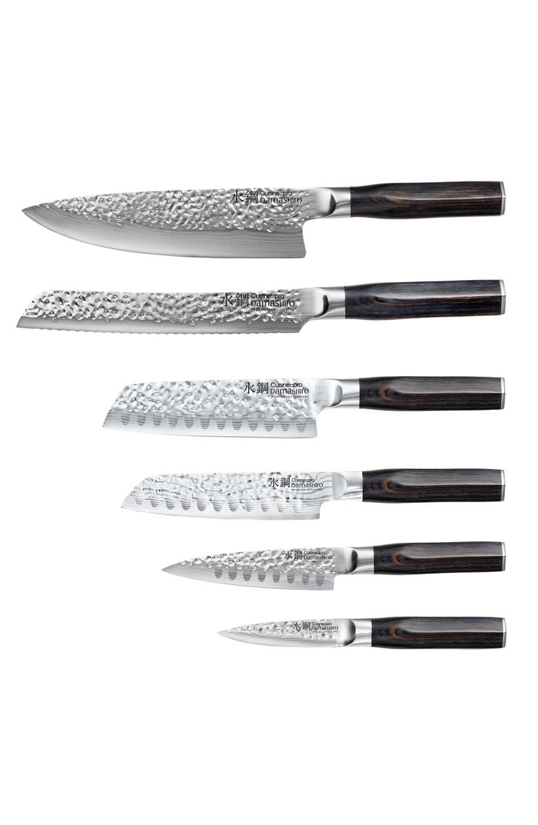 Cuisine::pro<sup>®</sup> Damashiro EMPEROR<sup>®</sup> Mokuzai 7-Piece Knife Block, Alternate, color, Silver