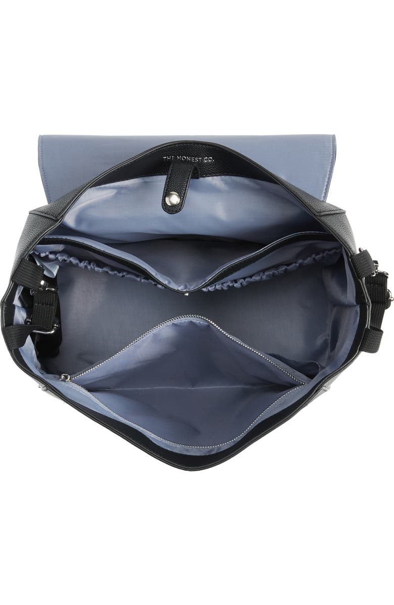 The Honest Company Convertible Faux Leather Diaper Tote, Alternate, color,