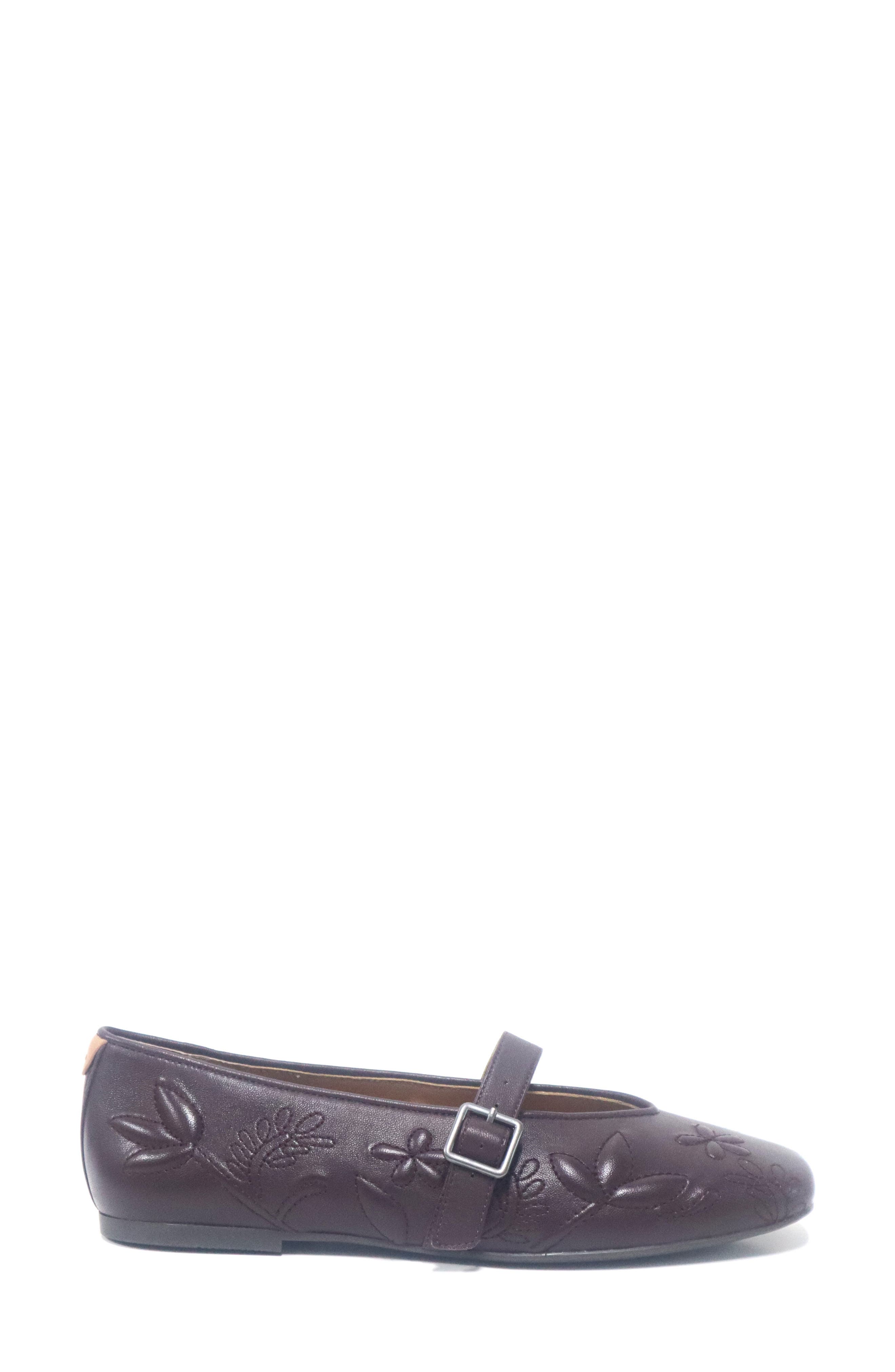 Wence Leather Mary Jane Flat, Alternate, color, ANDORRA LEATHER