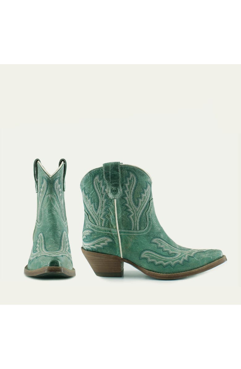 Buck & Brana Eleanor Leather Boots, Alternate, color, Turquoise