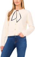 CeCe Tie Scarf Cardigan