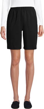 Lands' End Plus Size Sport Knit High Rise Shorts