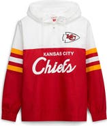 Mitchell & Ness Men's Mitchell & Ness Red Kansas City Chiefs Head Coach Anorak Quarter-Zip Windbreaker Jacket