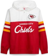 Mitchell & Ness Men's Mitchell & Ness Red Kansas City Chiefs Head Coach Anorak Quarter-Zip Windbreaker Jacket