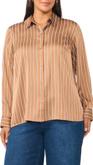 Vince Camuto Striped Button Front Shirt