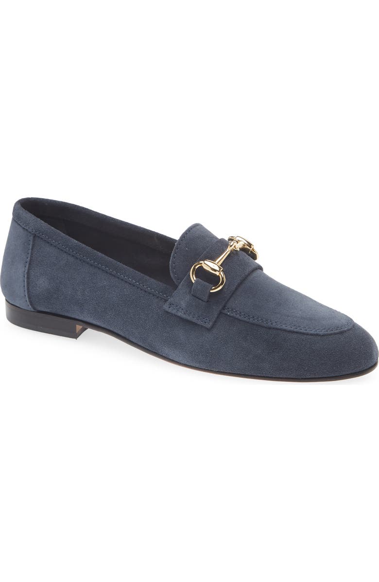 Bruno Magli Cassie Bit Loafer, Main, color, Navy Suede