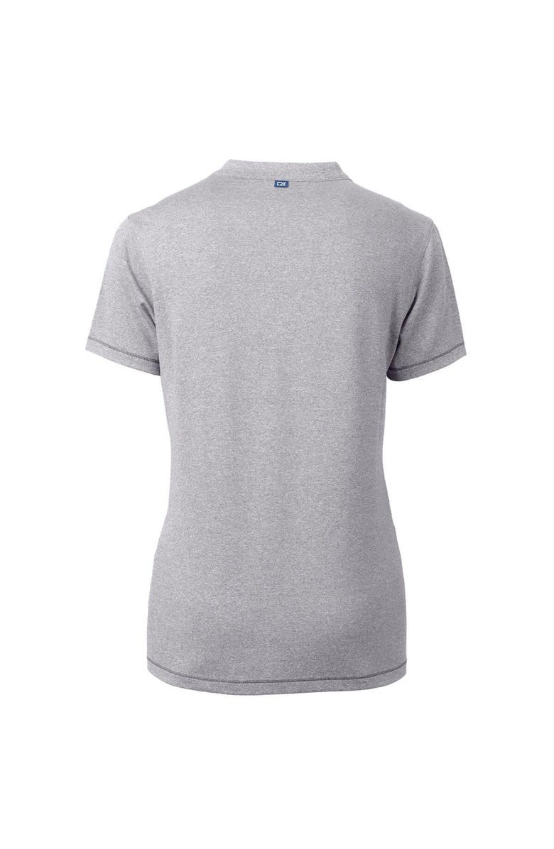 Cutter & Buck Women's Cutter & Buck Heather Gray Houston Cougars Forge Blade V-Neck Top, Alternate, color, 