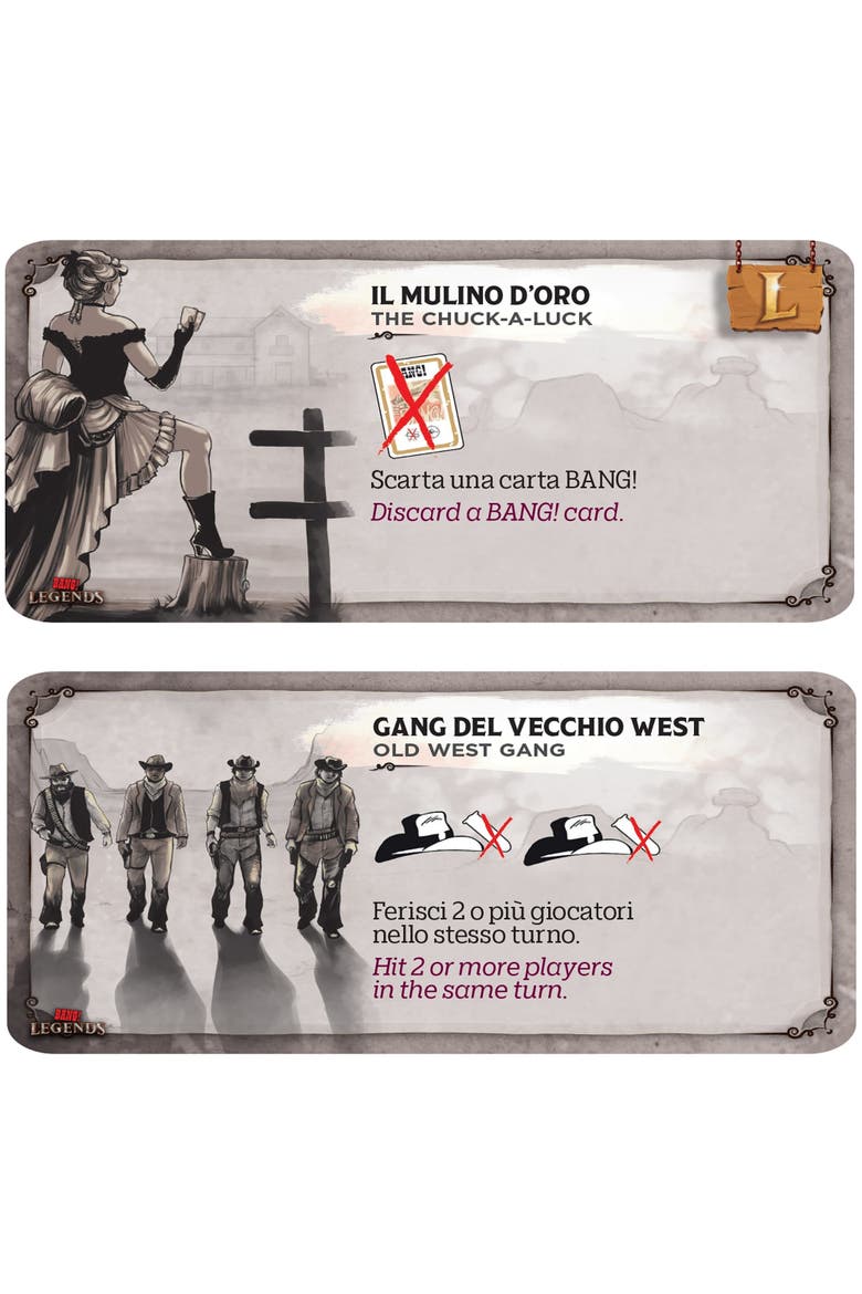 Bang! Legends Expansion Card Game, Alternate, color, Multicolored