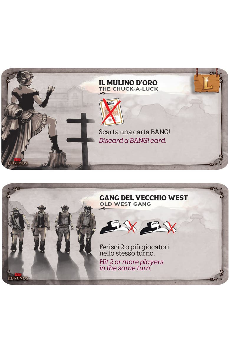 DV Games Bang! Legends Expansion Card Game, Alternate, color, Multicolored