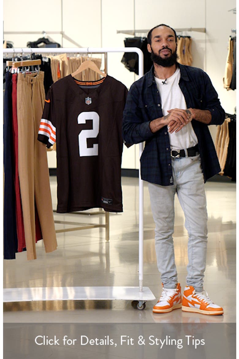 Men's Nike Amari Cooper Brown Cleveland Browns Vapor F.U.S.E. Limited Jersey video
