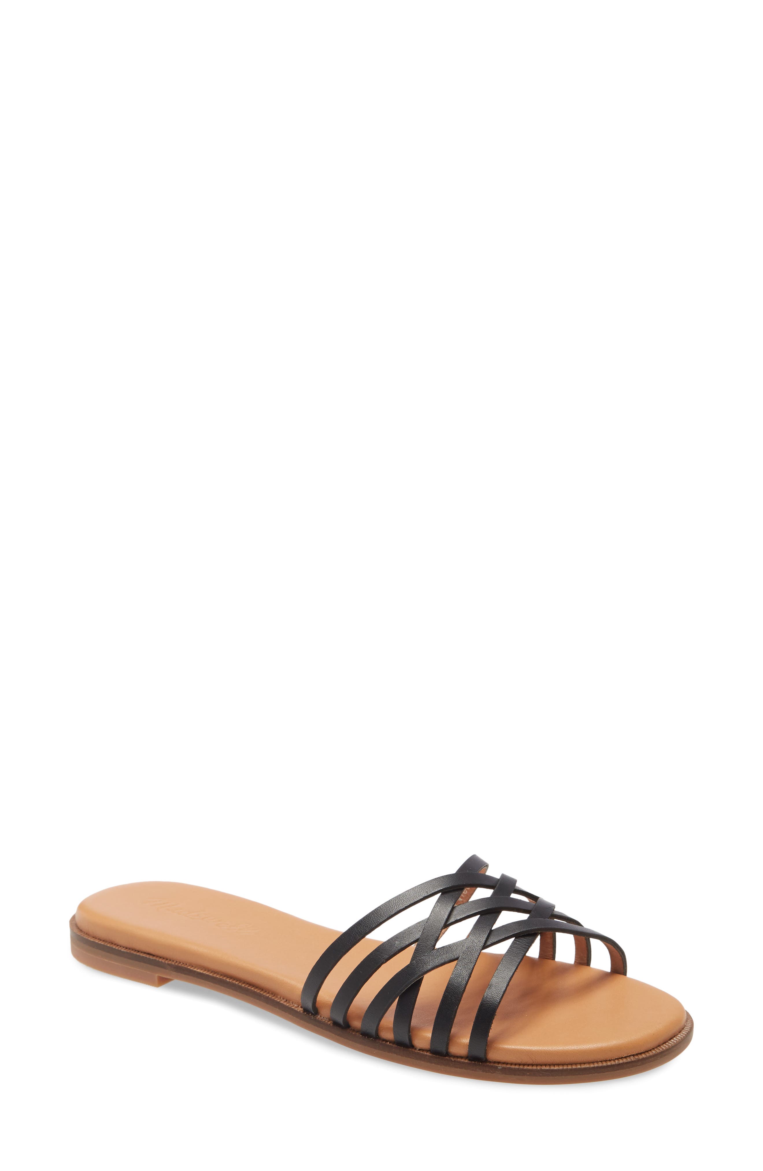 Madewell The Tracie Crisscross Slide Sandal, Main, color, 