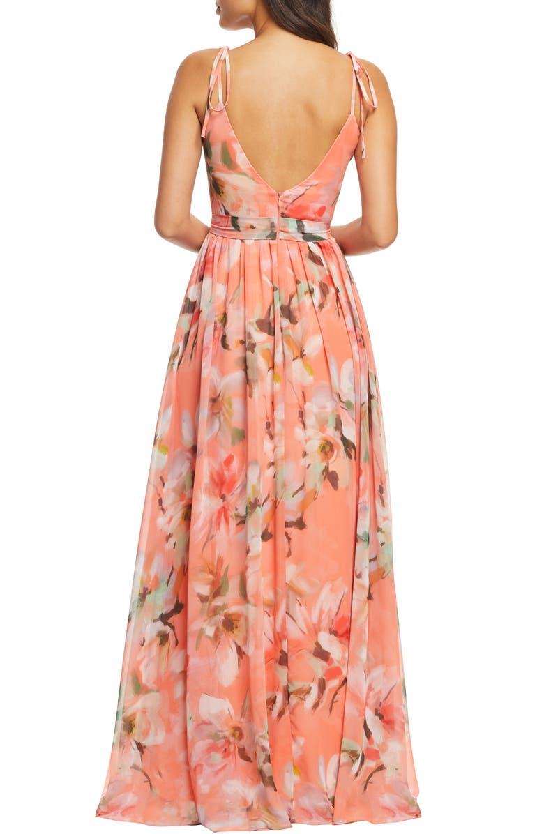 Dress the Population Hollie Floral Maxi Dress, Alternate, color, 