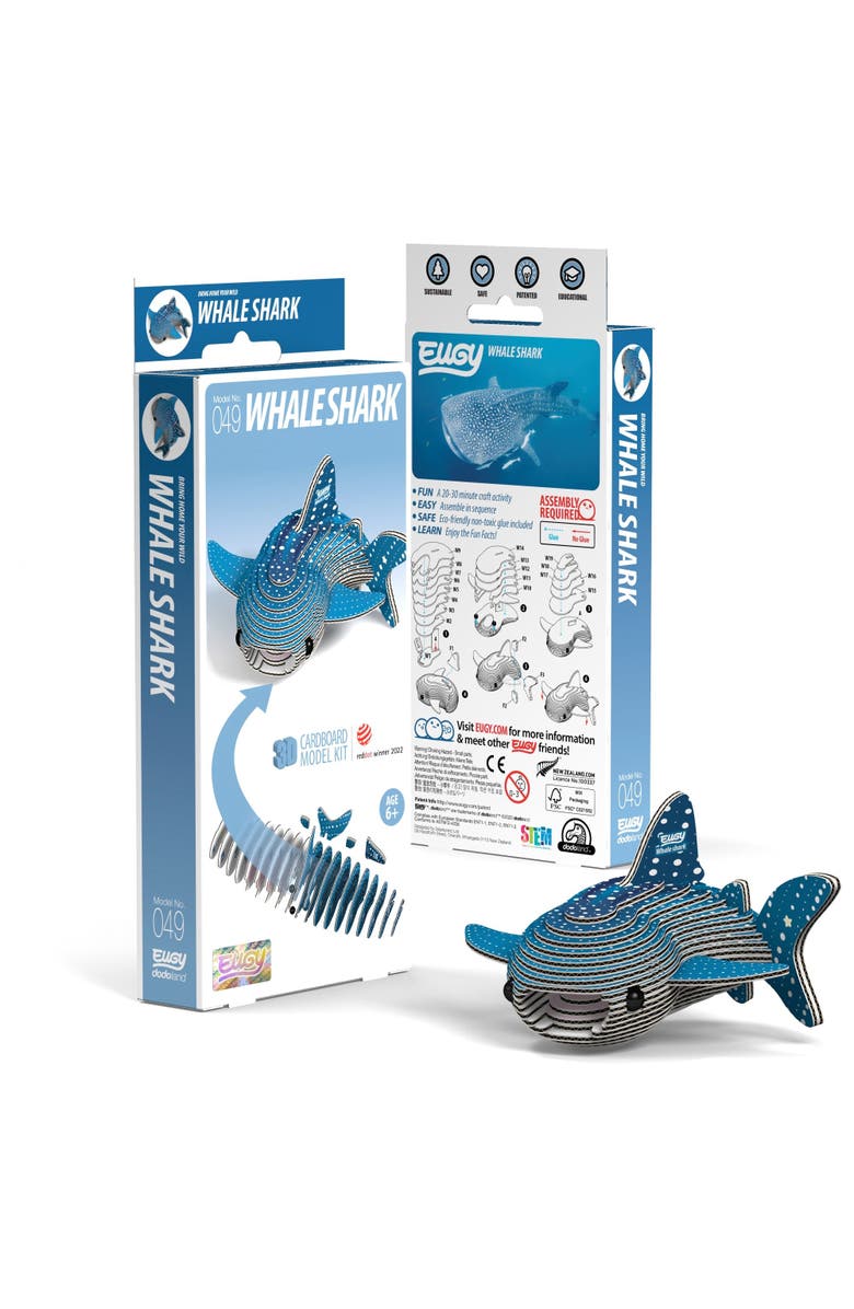 Eugy Puzzles Whale Shark 3D Puzzle, Main, color,