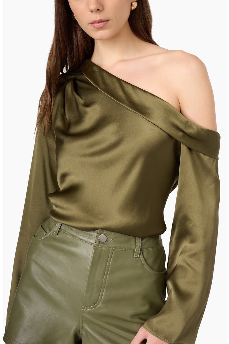 Celeste Asymmetrical Silk Top, Alternate, color, CAMOUFLAGE