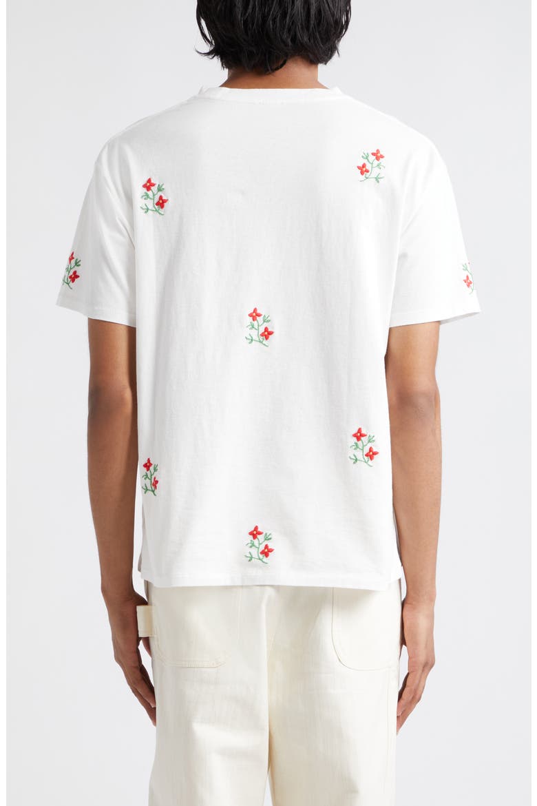 Tournament Embroidered Floral Graphic T-Shirt, Alternate, color, CREAM
