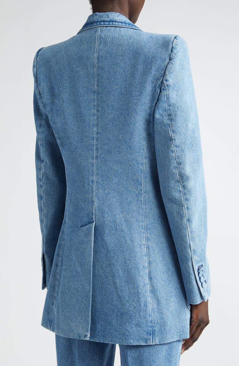 Dries Van Noten Bymee Double Breasted Denim Blazer, Alternate, color, 