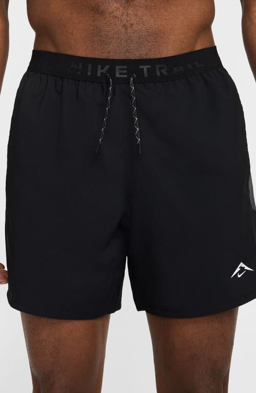Shop Nike Trail Dri-fit Brief Lined Running Shorts In Black/anthracite