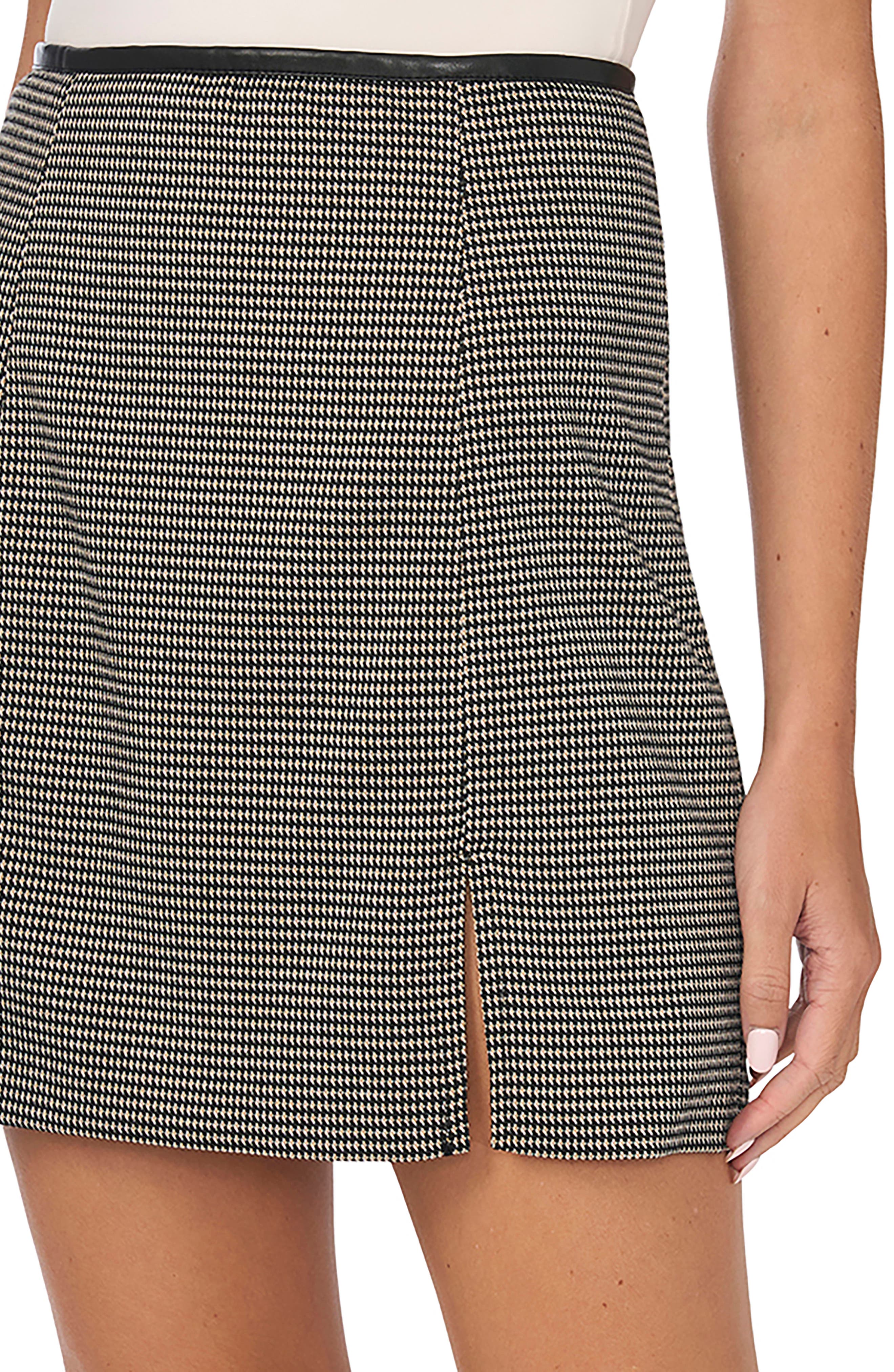 CeCe Contrast Waistband Mini Skirt (Women) | Nordstrom