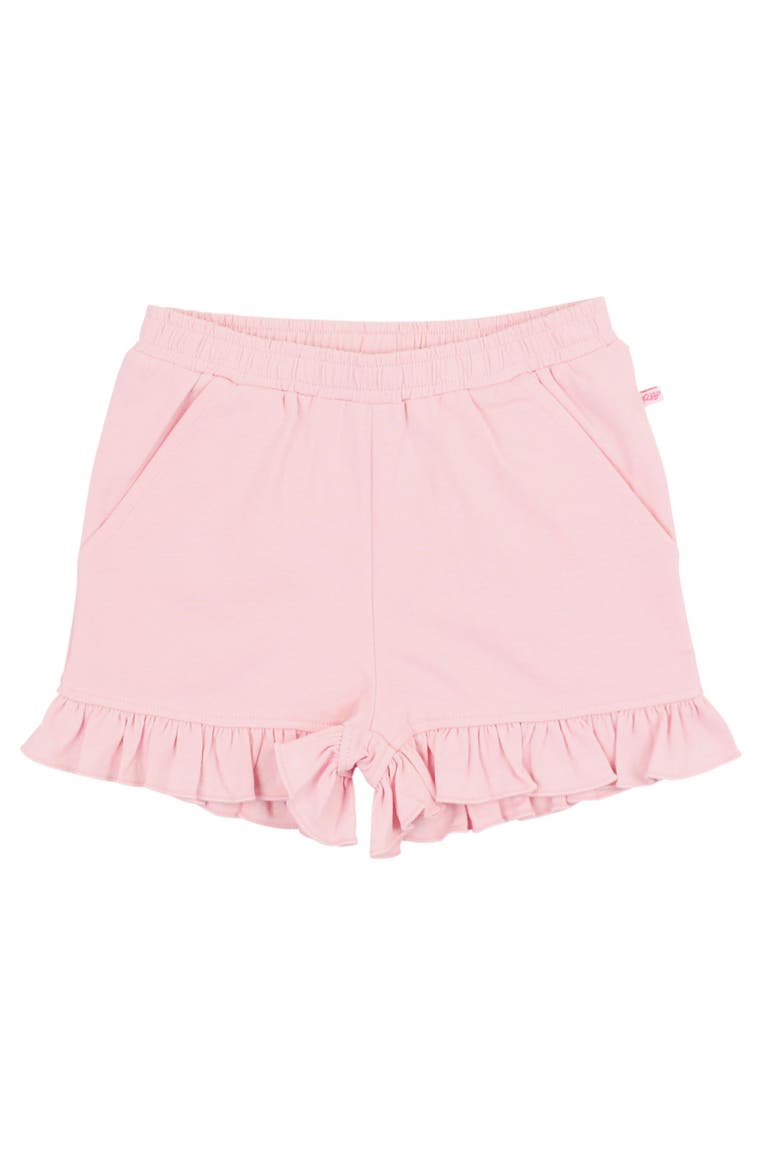 Girls Knit Ruffle Trim Shorts, Main, color, Pink