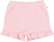 RuffleButts Girls Knit Ruffle Trim Shorts