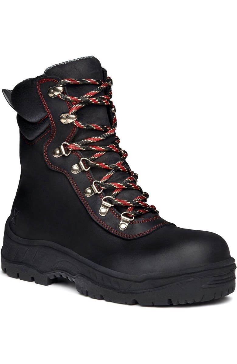 Xena Workwear Horizon Lace Up Alloy Toe Safety Boot, Alternate, color, Carbon Black