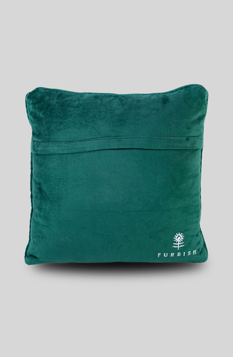 Furbish The Grinch Needlepoint Pillow, Alternate, color, 