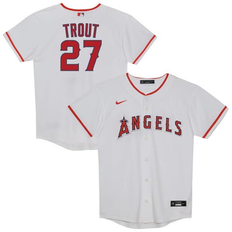 Preschool Nike Mike Trout White Los Angeles Angels Home Replica Player Jersey