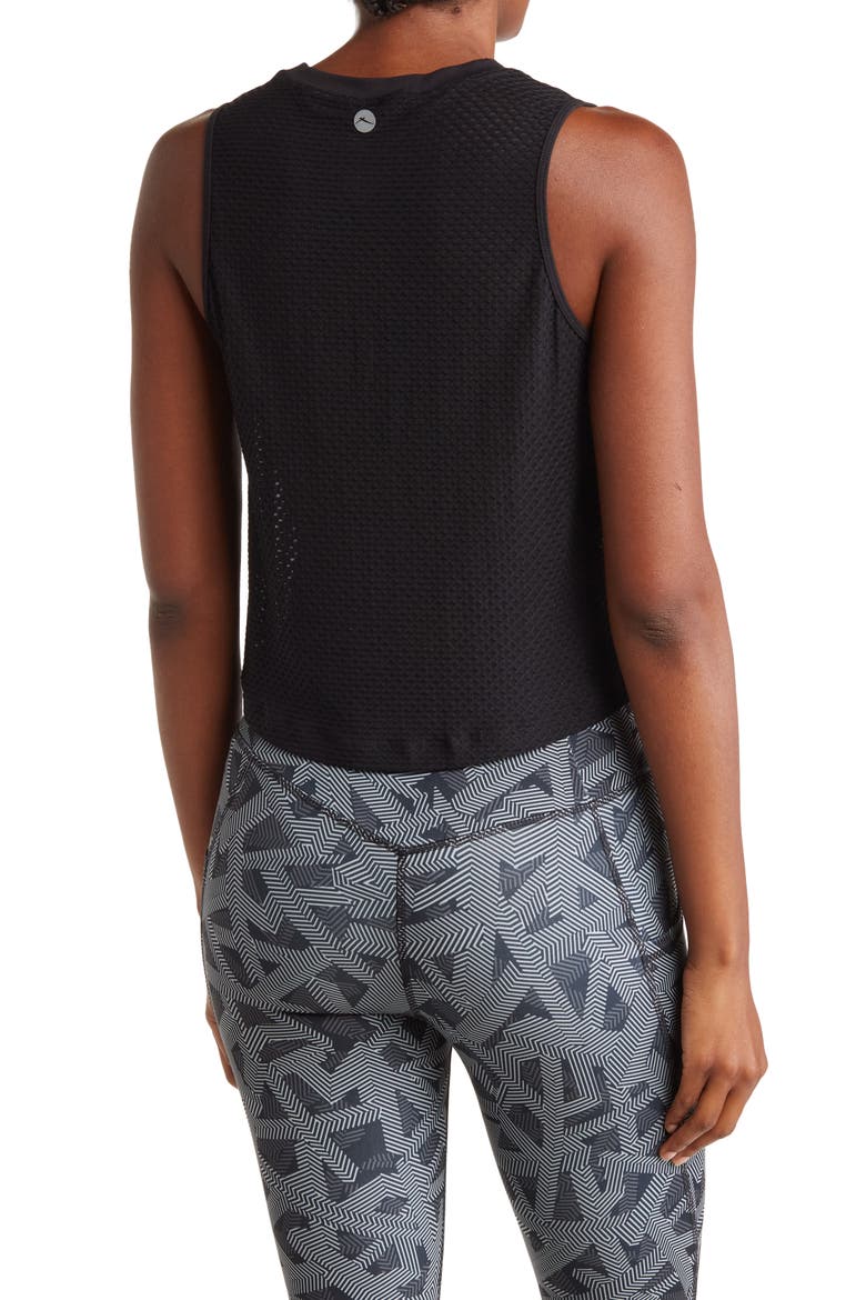 Honeycomb Mesh Tank Top, Alternate, color, BLACK HONEYCOMB