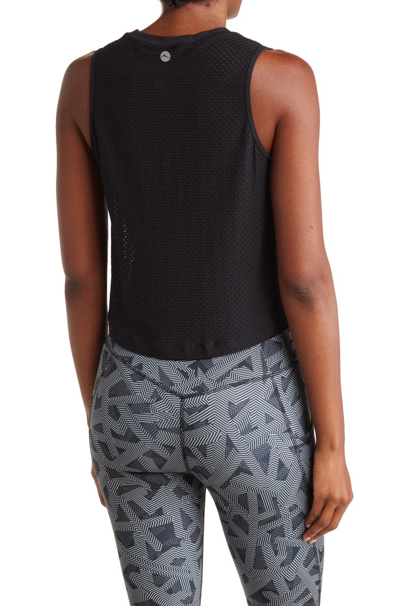 X by Gottex Honeycomb Mesh Tank Top, Alternate, color, 