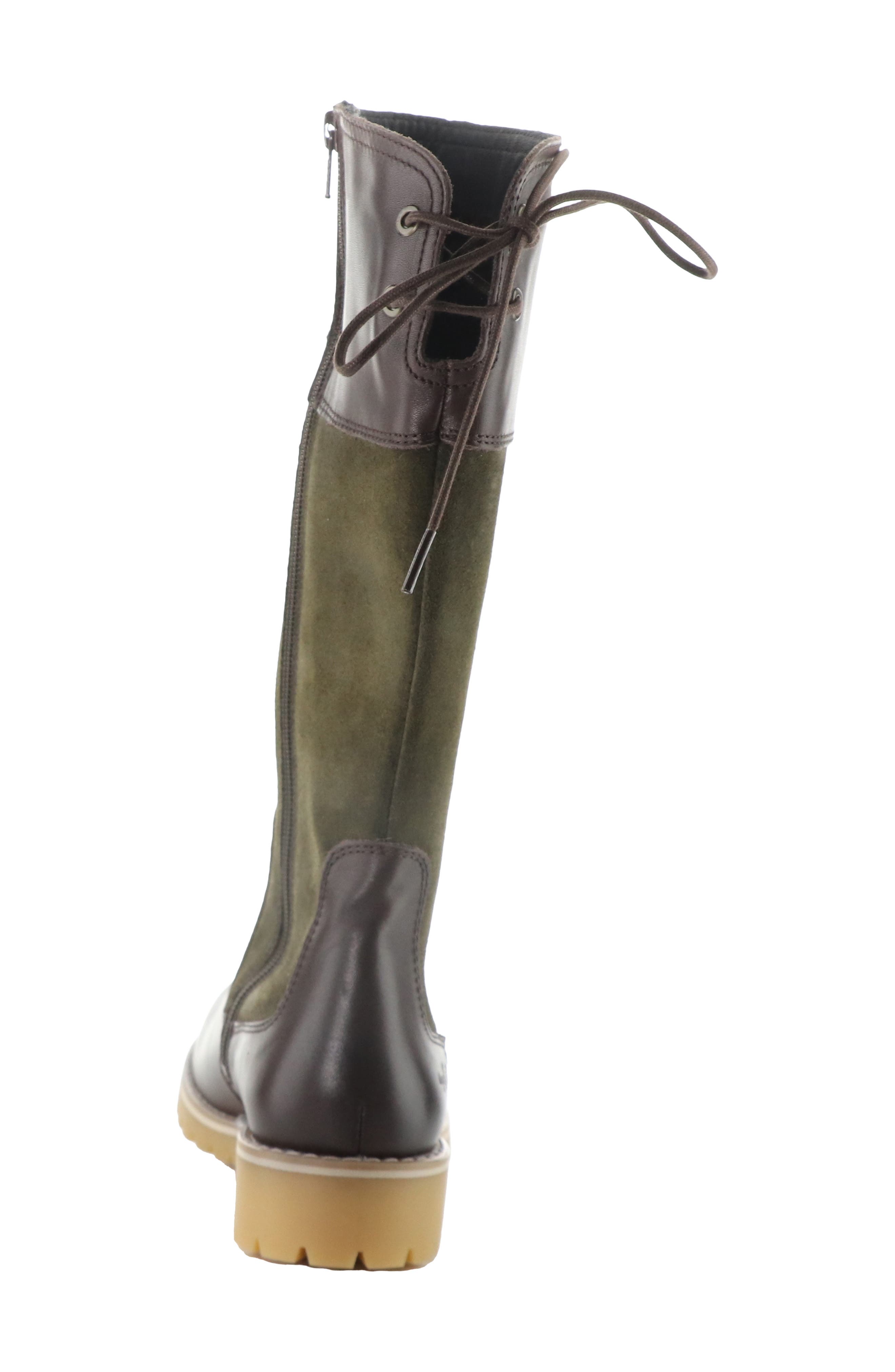 Hunt Knee High Boot, Alternate, color, DK BROWN/ OLIVE