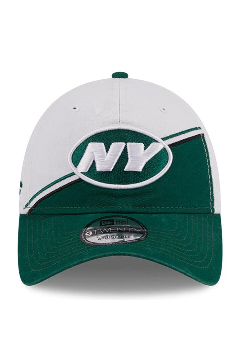 Men's New Era  White/Green New York Jets 2023 Sideline 9TWENTY Adjustable Hat, Alternate, color, White