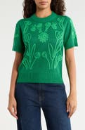 SUGARLIPS Winsley Floral Embroidered Sweater