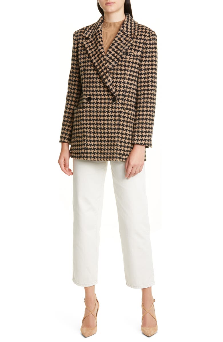 BOSS Fortney Rib Button Shoulder Wool Blend Sweater, Alternate, color, 