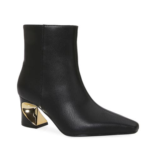 Ninety Union Metal Heel Bootie In Black
