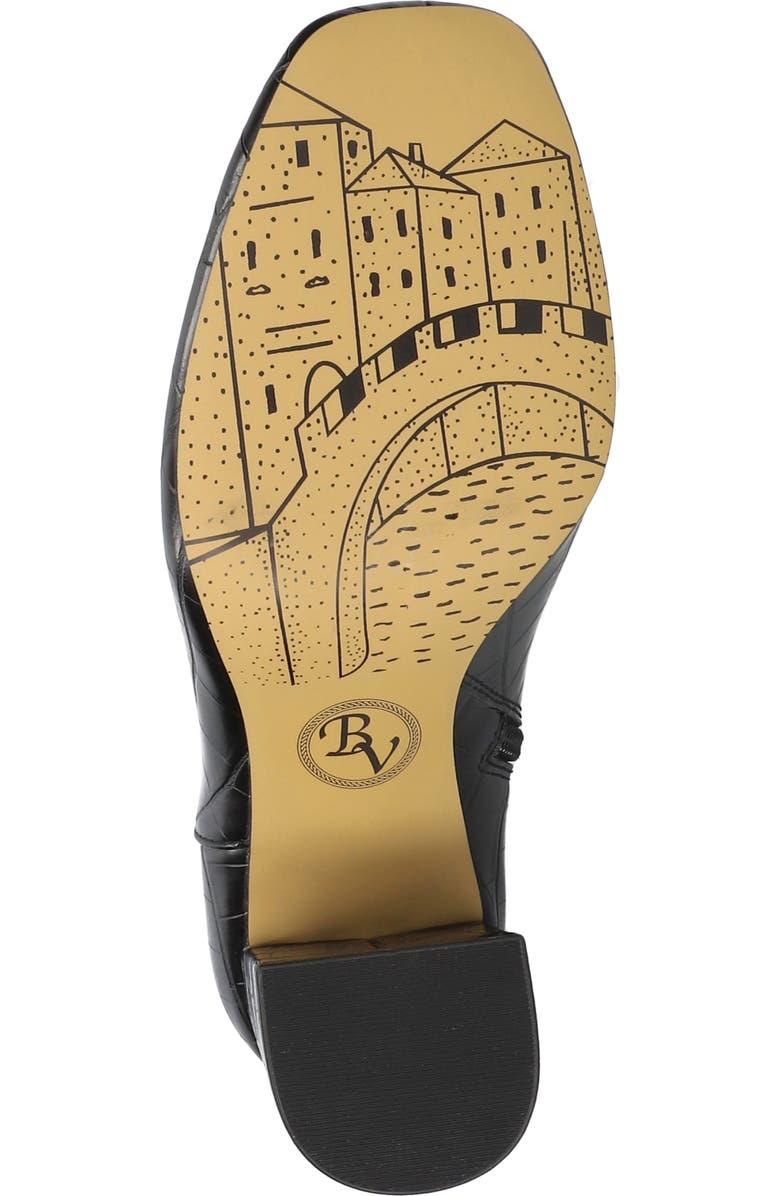 Bella Vita Wilma Croc Embossed Bootie, Alternate, color, Black Croco