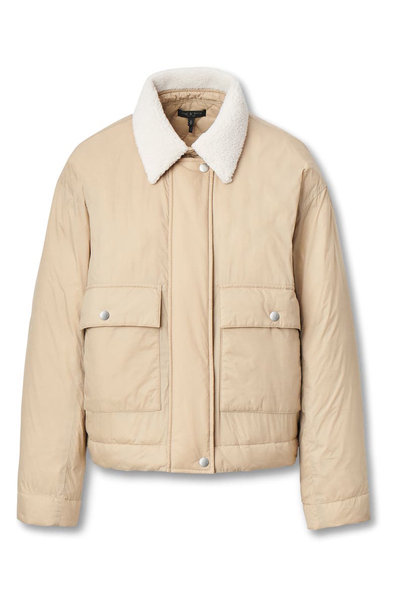 rag & bone Nonie Down Jacket, Alternate, color, Khaki
