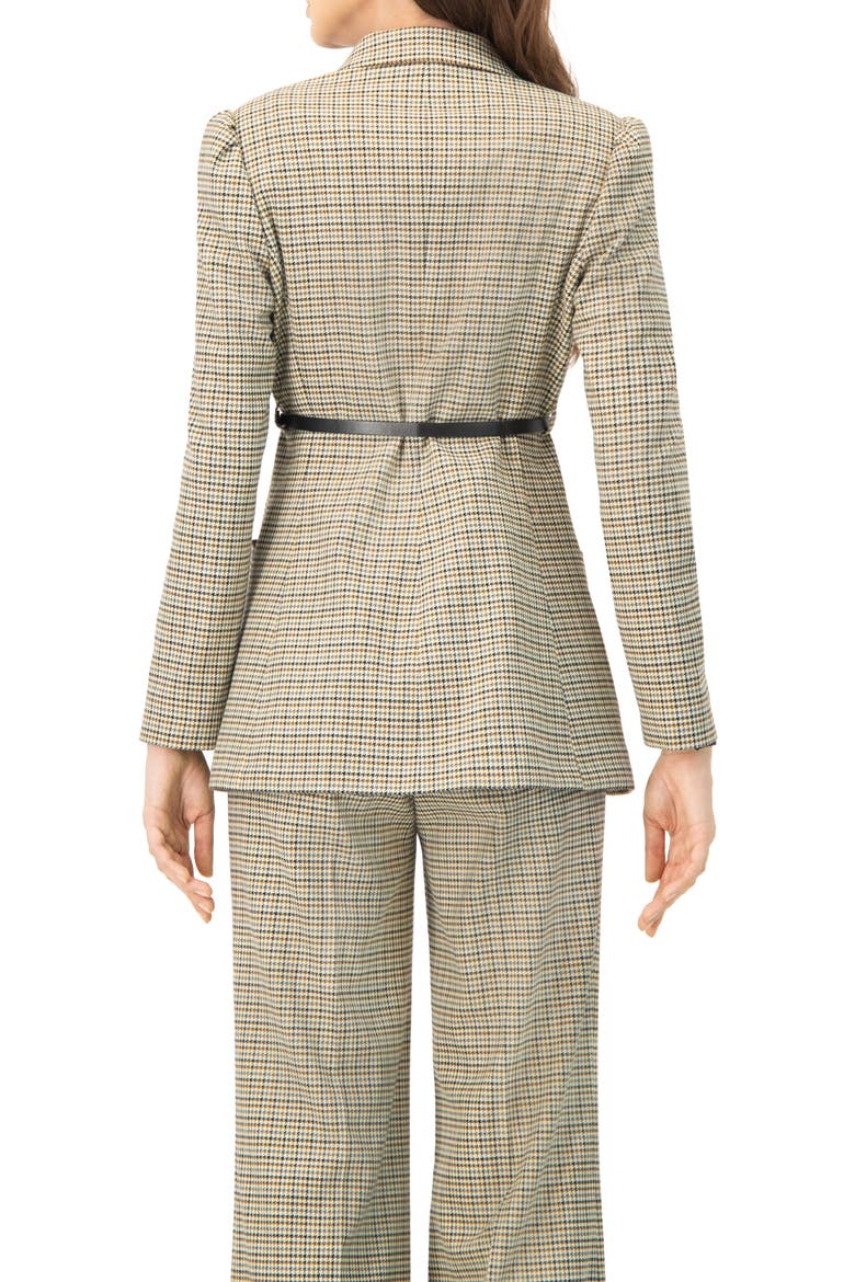 Double-Breasted Checkered Blazer, Alternate, color, Multicolor