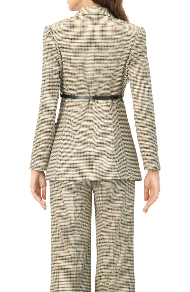IVONNE Double-Breasted Checkered Blazer, Alternate, color, Multicolor