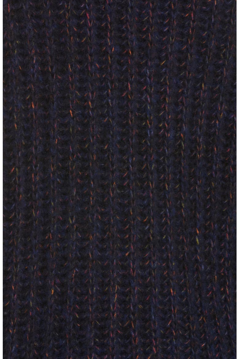 Funnel Neck Sweater, Alternate, color, NAVY/ RED