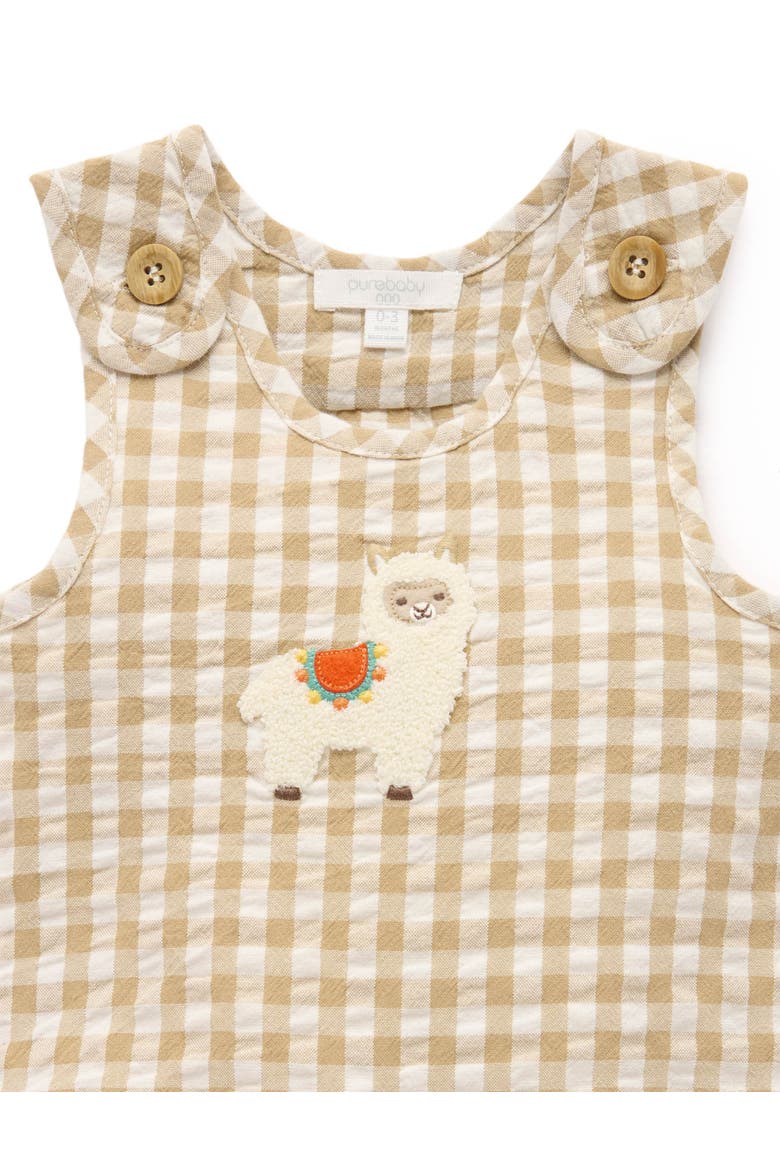 Gingham Romper, Alternate, color, Burrito Gingham