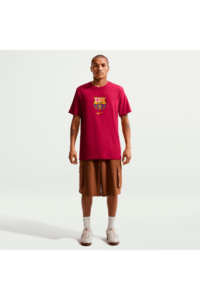 Men's Nike Red Barcelona Crest T-Shirt, Alternate, color, Red