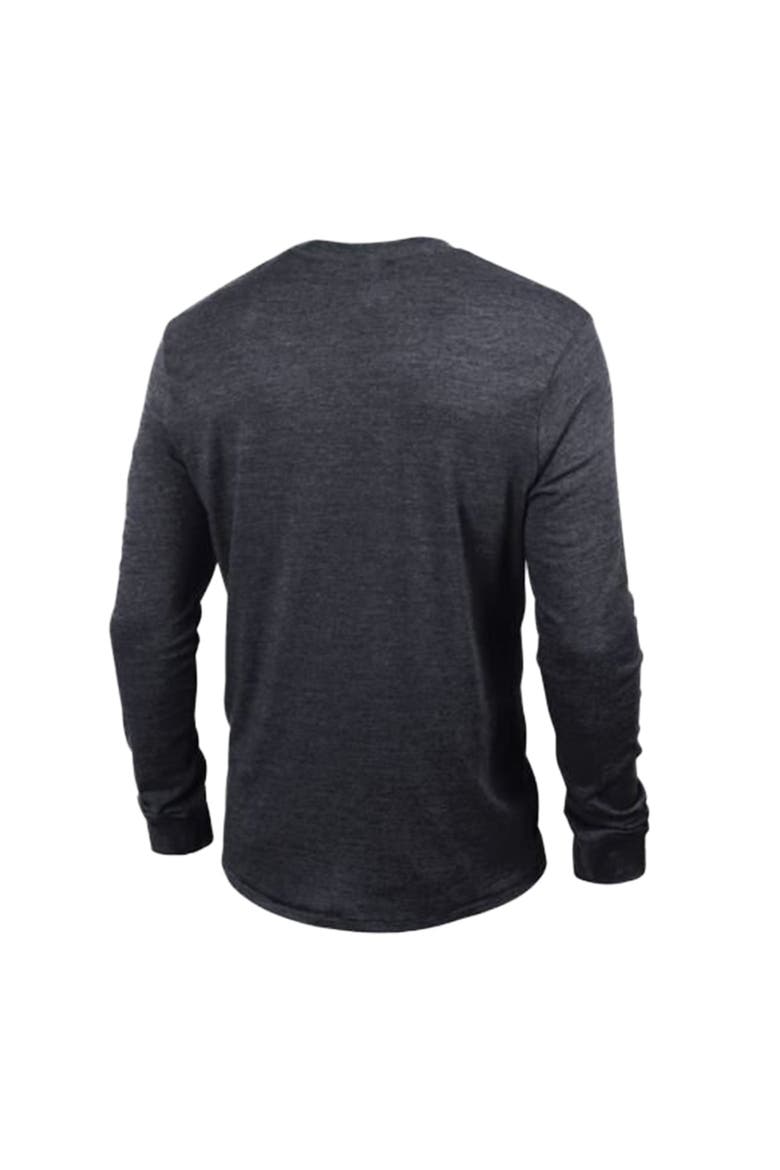 Men's Champion Heather Black San Francisco 49ers Ultimate Tri-Blend Long Sleeve T-Shirt, Alternate, color, Heather Black