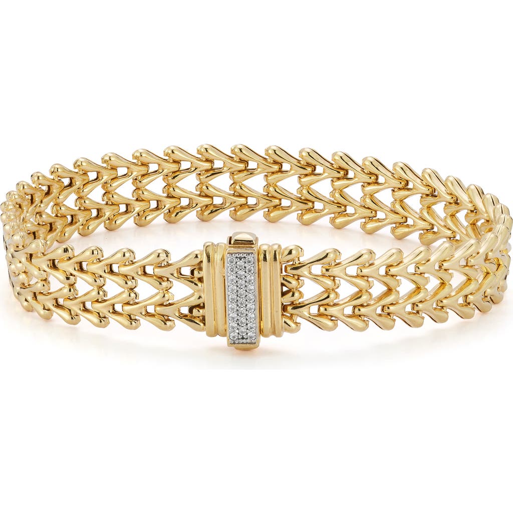 Sphera Milano Double Row Weaved Bracelet In Gold