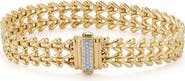 SPHERA MILANO Double Row Weaved Bracelet